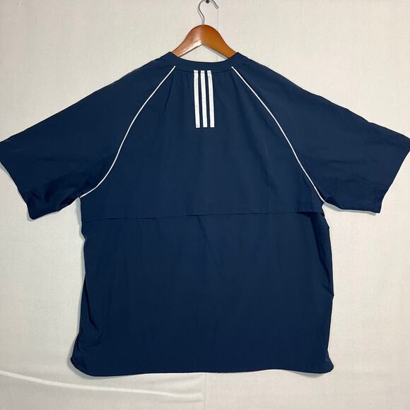 Adidas Men's Navy Blue AEROREADY 1/4 Zip Pullover Training Windbreaker - Size XL - Picture 3 of 8
